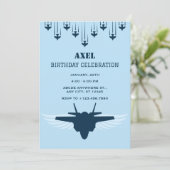 Verjaardag luchtmachtpiloot kaart (Staand voorkant)