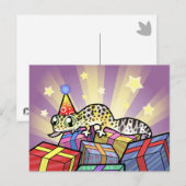 Verjaardag Luipaard Gecko Briefkaart (Voorkant / Achterkant)