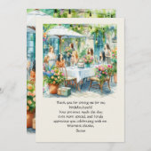 Verjaardag Lunch Flat Bedankt Card (Voorkant / Achterkant)