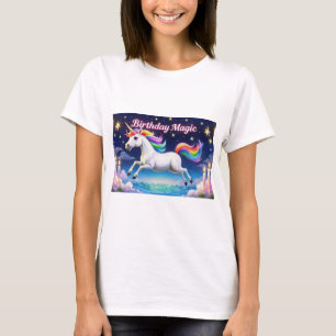 Verjaardag Magic poster Whimsical eenhoorn party a T-shirt