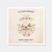 Verjaardag Magische Maan Fase Celestial Party Servet (Voorkant)