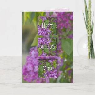 VERJAARDAG - MAMA - LAVENDEL LILACS KAART