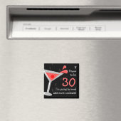 Verjaardag Martini Cocktail Grappige magneet (Insitu (Vaatwasser))