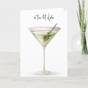 Verjaardag Martini op wit Kaart