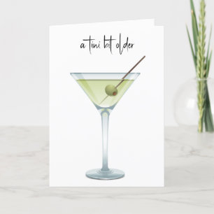 Verjaardag Martini op wit Kaart