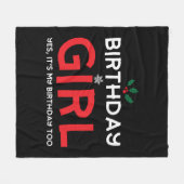 Verjaardag Meisje Kerstmis B Dag Fleece Deken (Voorkant (Horizontaal))