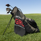 Verjaardag Meisje Kerstmis B Dag Golfhanddoek (Groen)