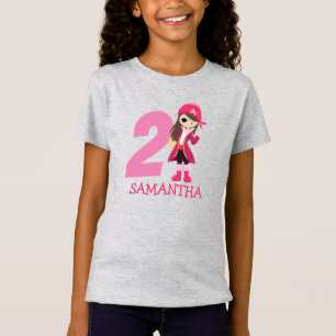 Verjaardag Meisje Party Pirate T-shirt