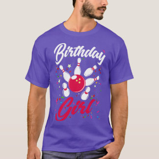 Verjaardag Meisjes Bowling T-shirt