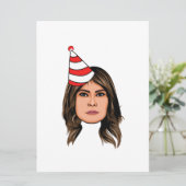 VERJAARDAG MELANIA TRUMP KAART (Staand voorkant)
