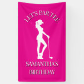 Verjaardag met een golf-thema Bash Spandoek (Verticaal)