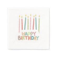 Verjaardag met kaarsjes erop