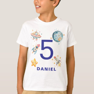 Verjaardag met ruimtethema voor astronauten t-shirt