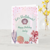 Verjaardag met zeewaterverf Schellebrate onder zee Kaart (Gele Bloem)