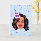 VERJAARDAG MICHELLE OBAMA KAART (Gele Bloem)