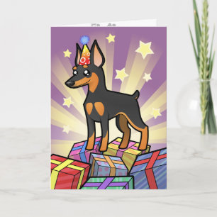 Verjaardag Miniatuur Pinscher / Manchester Terrier Kaart