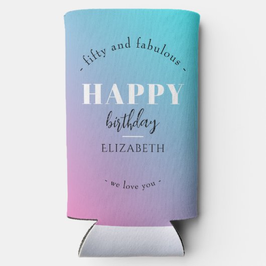 Verjaardag Minimalistisch design in pastelkleuren (Achterkant)