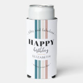 Verjaardag Minimalistisch design in pastelkleuren (Seltzer Voorkant)