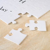 Verjaardag Minimalistisch design in pastelkleuren Legpuzzel (Zijkant)