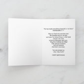 Verjaardag, Missing You, Flower and Butterfly Kaart (Binnen)