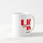 Verjaardag Mok met aangepaste leeftijd en naam (Voorkant rechts)