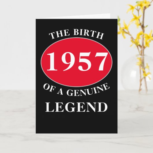 Verjaardag Monogram Jaar toevoegen en Naam Zwart R Kaart (Gele Bloem)