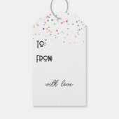 Verjaardag muis met karton teken cadeaulabel (Achterkant)