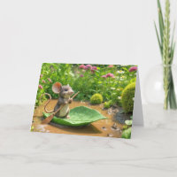 Verjaardag Muis Roeien Een Green Leaf Boat