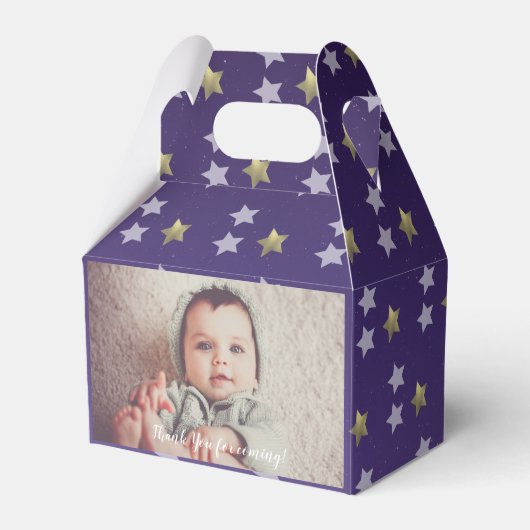 Verjaardag Multi Mixed Stars Bedankdoosjes (Voorkant Zijde)