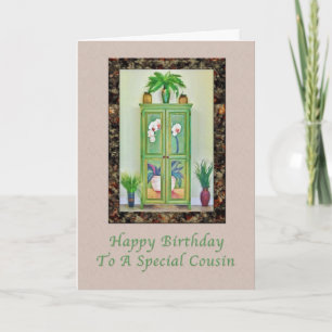 Verjaardag, Neef, Stilleven met Antiek Kabinet Kaart