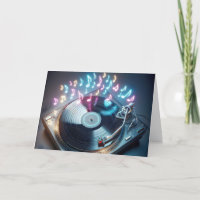 Verjaardag Neon Platenspeler met vinylplaat
