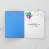 Verjaardag Neon Polygoon Abstract met Explosies Kaart (Binnen)