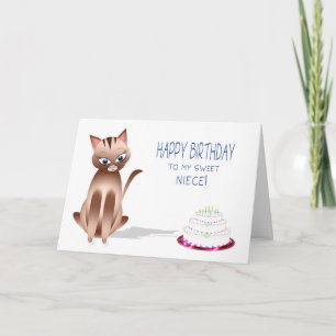 VERJAARDAG - Nicht - de Kat van het Kat - Cake Kaart