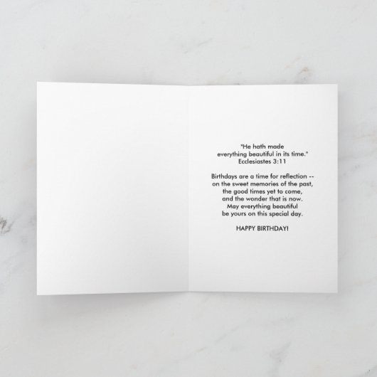 Verjaardag, nichtje, stilleven met kruik en Roos Kaart (Binnen)