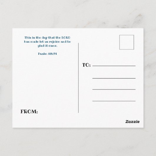 Verjaardag Noach's Ark Briefkaart (Achterkant)