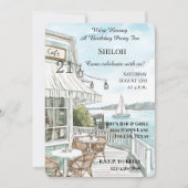 Verjaardag Ocean Coast Cafe Kaart (Voorkant)