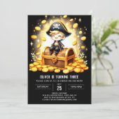 Verjaardag Ocean Nautical Pirate Kaart (Staand voorkant)