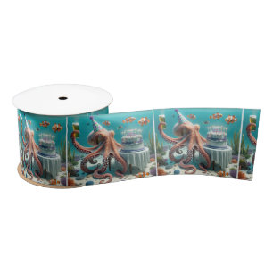 Verjaardag Octopus met een biertje Lint