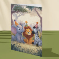 Verjaardag Olifant Leeuw Zebra