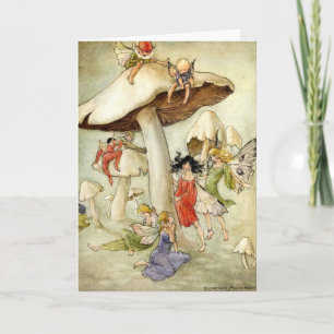 Verjaardag 'On Mushroom Hill' Kaart