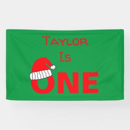 Verjaardag op 1 december spandoek (Horizontaal)