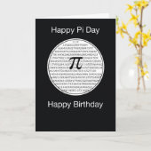 Verjaardag op de Cirkel van de Dag van Pi Kaart (Gele Bloem)
