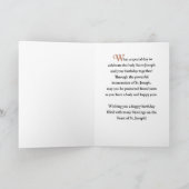 Verjaardag op het feest van St. Joseph Simple Kaart (Binnen)