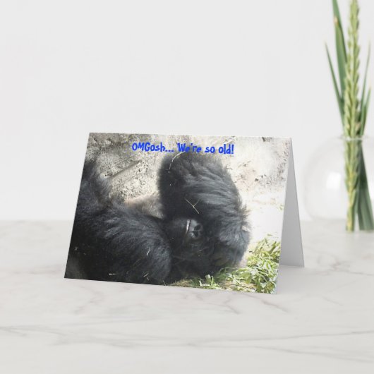 Verjaardag oude vrienden kaart (Voorkant)