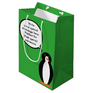 Verjaardag Pakkende Praterige Mevr. Pinguïn Persoo Medium Cadeauzakje