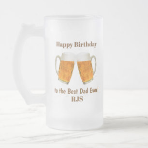 Verjaardag Papa Allerbeste Monogram Matglas Bierpul