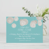 Verjaardag papieren lantaarns kaart (Staand voorkant)