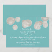 Verjaardag papieren lantaarns kaart (Voorkant / Achterkant)