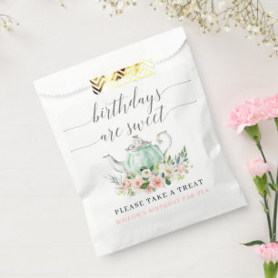 Verjaardag Party Tea Party Verjaardagen zijn zoet Bedankzakje