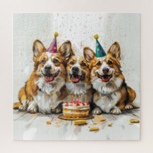 Verjaardag Pembroke Welsh Corgi Dogs Legpuzzel
